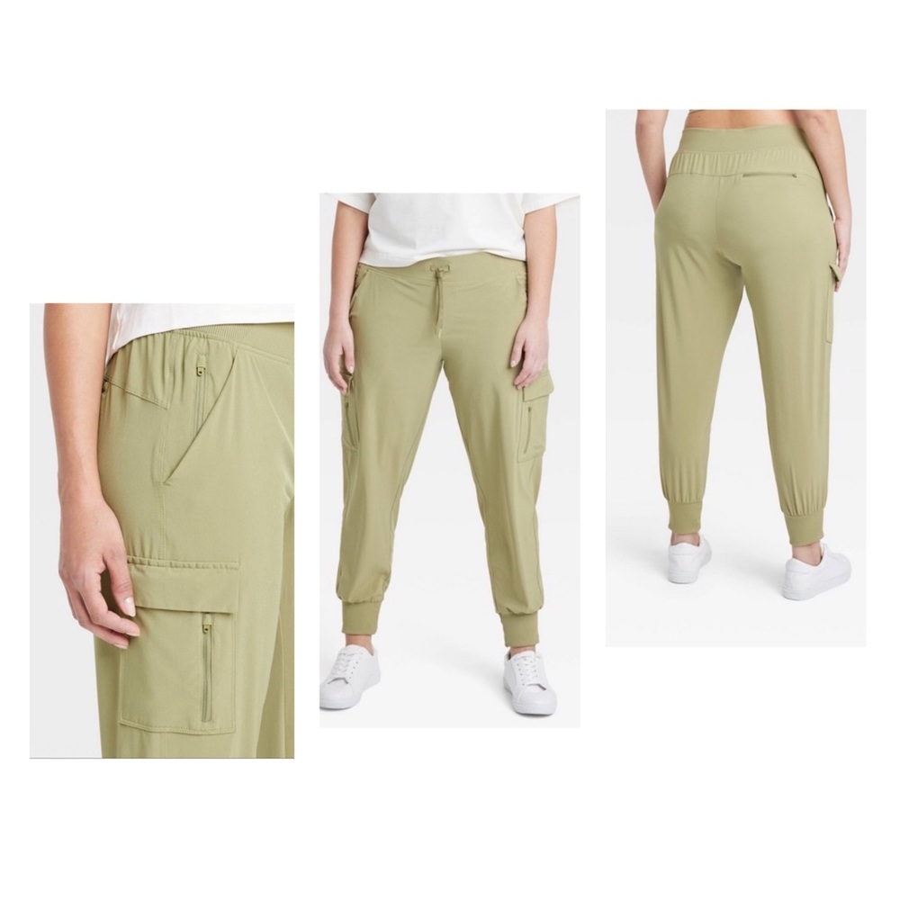 NWT! All in motion stretch woven joggers